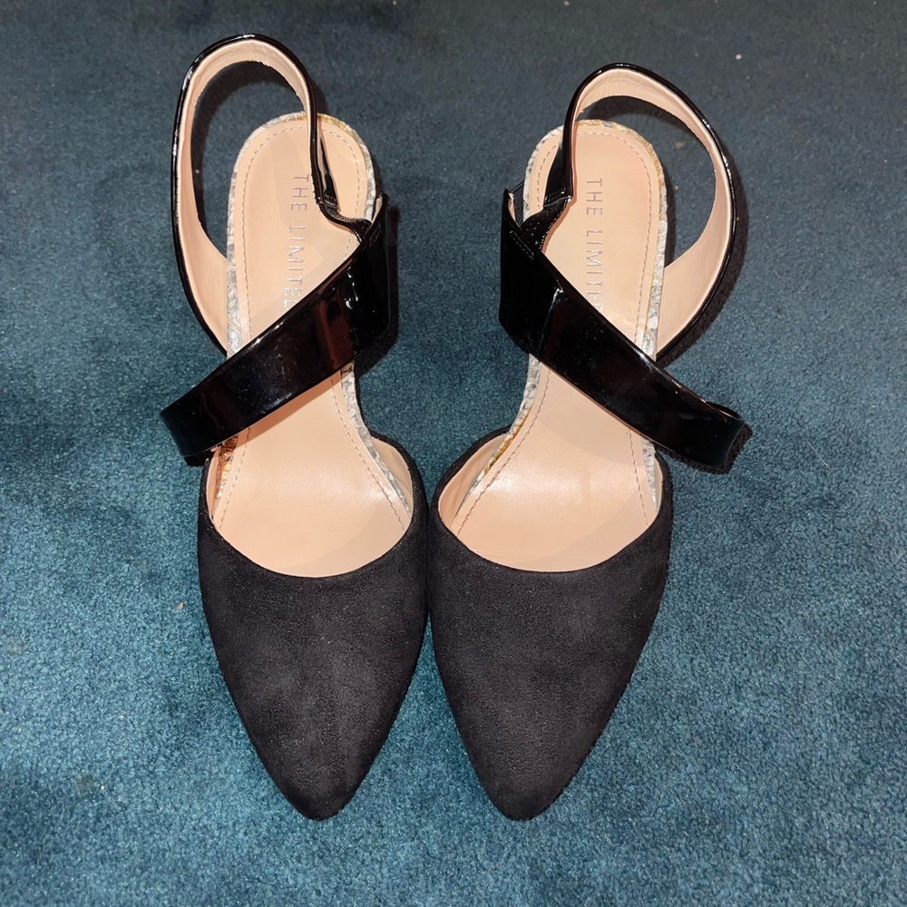 The Limited Black and Tan Heels